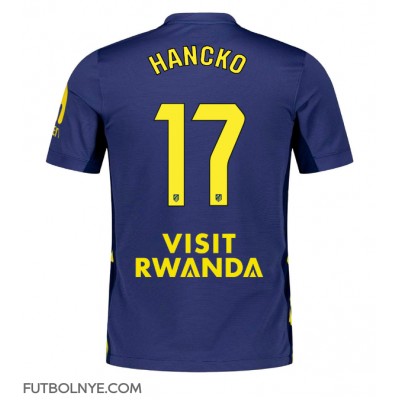 Camiseta Atletico Madrid David Hancko #17 Visitante Equipación 2025-26 manga corta Camiseta Atletico Madrid David Hancko #17 Visitante Equipación 2025-26 manga corta